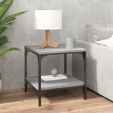 vidaXL Klubska mizica siva sonoma 50x50x40 cm inženirski les Cene