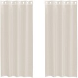 Voile zavjese s ušicama 2 kom krem 140x245 cm | shoptok.hr
