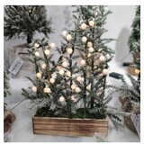  Novogodišnje drvo sa ugrađenim lampicama deco wood 50 cm | ePonuda.com