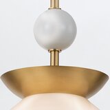Quintiesse QN-SAUCER-1P-M-AB-OPAL-Luster na stalku SAUCER M 1xE27/40W/230V zlatna | Eponuda.com