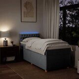  Okvir kreveta s oprugama i madrac svjetlosivi 80x200cm tkanina | shoptok.hr