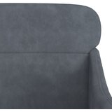  Fotelja tamnosiva 63 x 76 x 80 cm baršunasta | shoptok.hr
