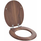  Toaletna sjedala s mekim zatvaranjem 2 pcs Smeđa 44 x 38 cm | shoptok.hr