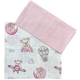 Deksi Group Deksi tetra pelena za bebe Meda na Avionu Roze | ePonuda.com