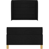  Box Spring Postelja z Blazino Črna 90x200 cm Tkanina, (22052778) | Shoptok.si