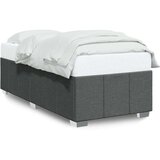 vidaXL Posteljni okvir temno siv 90x200 cm blago | Shoptok.si