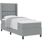  Krevet s opruga kutije Svijetlo siva 200 x 80 cm tkanina | shoptok.hr