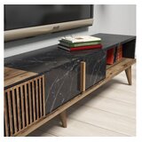Hanah home set nameštaja za dnevnu sobu Milano - orah, crna | Eponuda.com