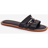 Boto Flat Women's Sandals With Gold Detail Black Noroti | ePonuda.com