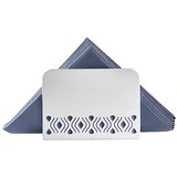 Tosca podstavek za serviete 7,5x15,5xh11cm belo-moder / pvc, (5000198914) | Shoptok.si