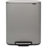 Brabantia Koš za odpadke s pedalom Bo, 2 x 30L - Mineral Concrete Grey | Shoptok.si