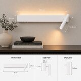Brilagi led zidno reflektorsko svjetlo arlix LED/3W/230V + LED/7W, belo, cri 90 | Eponuda.com