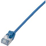 Logilink CQ9016S RJ45 omrežni kabel CAT6a U/FTP 0.3 m modra izjemno tanek, ognjevaren, prilagodljiv, zaščita iz folije, brez halogena, z zaščitnim zap, (20416796) | Shoptok.si