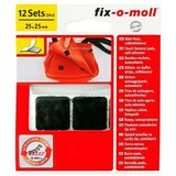 Fix-o-moll Velkro podloga (25 x 25 mm, Črna, Lepljenje, 12 kos) | Shoptok.si