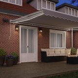  Skrovita tenda Svijetlo siva 500 × 300 cm Tkanina i čelik | shoptok.hr