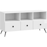 TV omarica Bela visok sijaj 102 x 34,5 x 50 cm Inženirski les, (5000210349) | Shoptok.si