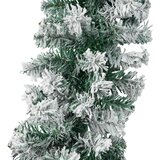  Božićni vijenci Zelena i bijela 270 cm PVC - Bijela bez LED svjetala | shoptok.hr