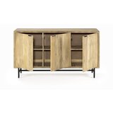 Marckeric Niska komoda od masivnog manga u prirodnoj boji 150x85 cm Mundra – | shoptok.hr