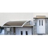  nadstre&amp;scaron;nica za vrata 120x82cm bela baza ploča opal 6mm Slike