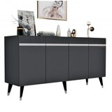 Woody Fashion Komoda Defne Anthracite Silver | ePonuda.com