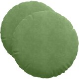  Jastučići za sjedenje 2 pcs Svijetlo zelena Ø50 x 19 cm Baršun | shoptok.hr