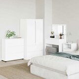 vidaXL Omarica za shranjevanje Bela 80 x 31 x 81 cm Konstruiran les | Shoptok.si