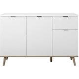MID.YOU komoda, bela, hrast sonoma | Shoptok.si