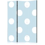 Artgeist PARAVAN 135/172/3 cm bela, pastelno modra Slike