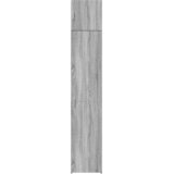  Uski ormarić za pohranu siva boja hrasta 40x42,5x225 cm drveni | shoptok.hr