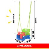 Kruzzel 3-u-1 zeleno-plava dječja ljuljačka | shoptok.hr
