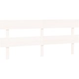 Maison Chic posteljno vzglavje - vzglavna omarica - nočna omarica belo 184x3x81 cm trdna borovina, (21705775) Cene