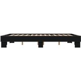 Okvir za krevet crni 150x200 cm konstruirano drvo i metal | shoptok.hr