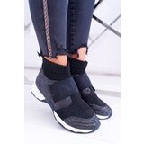 Kesi Women’s Sport Shoes Lu Boo With a Sock Brocade Black Phantom | Shoptok.si