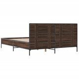  Okvir kreveta boja hrasta 160x200 cm konstruirano drvo i metal | shoptok.hr