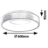 Rabalux carmella, plafonjera, led 50W, zlatna/bela | Eponuda.com