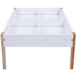  3-dijelni dječji set stolica i stola za crtanje crno-bijeli | shoptok.hr