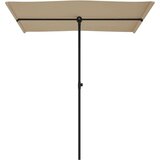  Vrtni suncobran s aluminijskom šipkom 180 x 110 cm smeđe-sivi | shoptok.hr