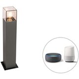 QAZQA Pametna stoječa zunanja svetilka antracit 50 cm vključno z WiFi P45 - Danska | Shoptok.si