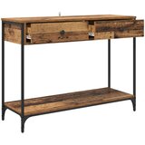  Konzolna stolica s ladicama Staro drvo 100 x 34,5 x 75 cm | shoptok.hr