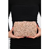 LuviShoes SEOUL Rose Pebble Stone Women's Evening Dress Bag Cene