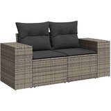 vidaXL 6-dijelni set vrtnih sofa od poliratana s jastucima sivi | shoptok.hr