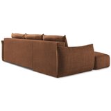 Makamii Sklopiva kutna garnitura boja terakote (s lijevim kutom/s ležaljkom) Leila – | shoptok.hr