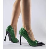 Gemre Green quilted stilettos Benito | Shoptok.si