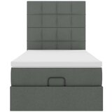  Otomanski krevet s madracem tamnosivi 90x200 cm tkanine | Eponuda.com
