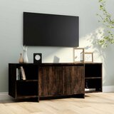 TV ormarić boja dimljenog hrasta 130 x 35 x 50 cm od iverice | shoptok.hr