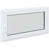  Prozor za podrum RISOR Bijeli 110 x 70 cm PVC i staklo - Bijeli 110 x 70 cm (dvostruki sloj) Naginjanje i okretanje desno | shoptok.hr
