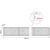  Gabion s žicom debljine 3,5 mm i mrežom 5x5 cm 1100x20x50 cm | shoptok.hr