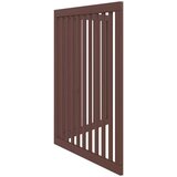 vidaXL Vrata za pse s 2 panela sklopiva smeđa 160 cm od drva topole | shoptok.hr