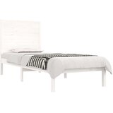  Okvir za krevet od masivnog drva bijeli 75 x 190 cm mali | shoptok.hr