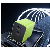 WEKOME WP-U33 Superbrzi Strujni GaN Punjač, 2-porta USB (2 x 3.1 tipC) 45W, žuti